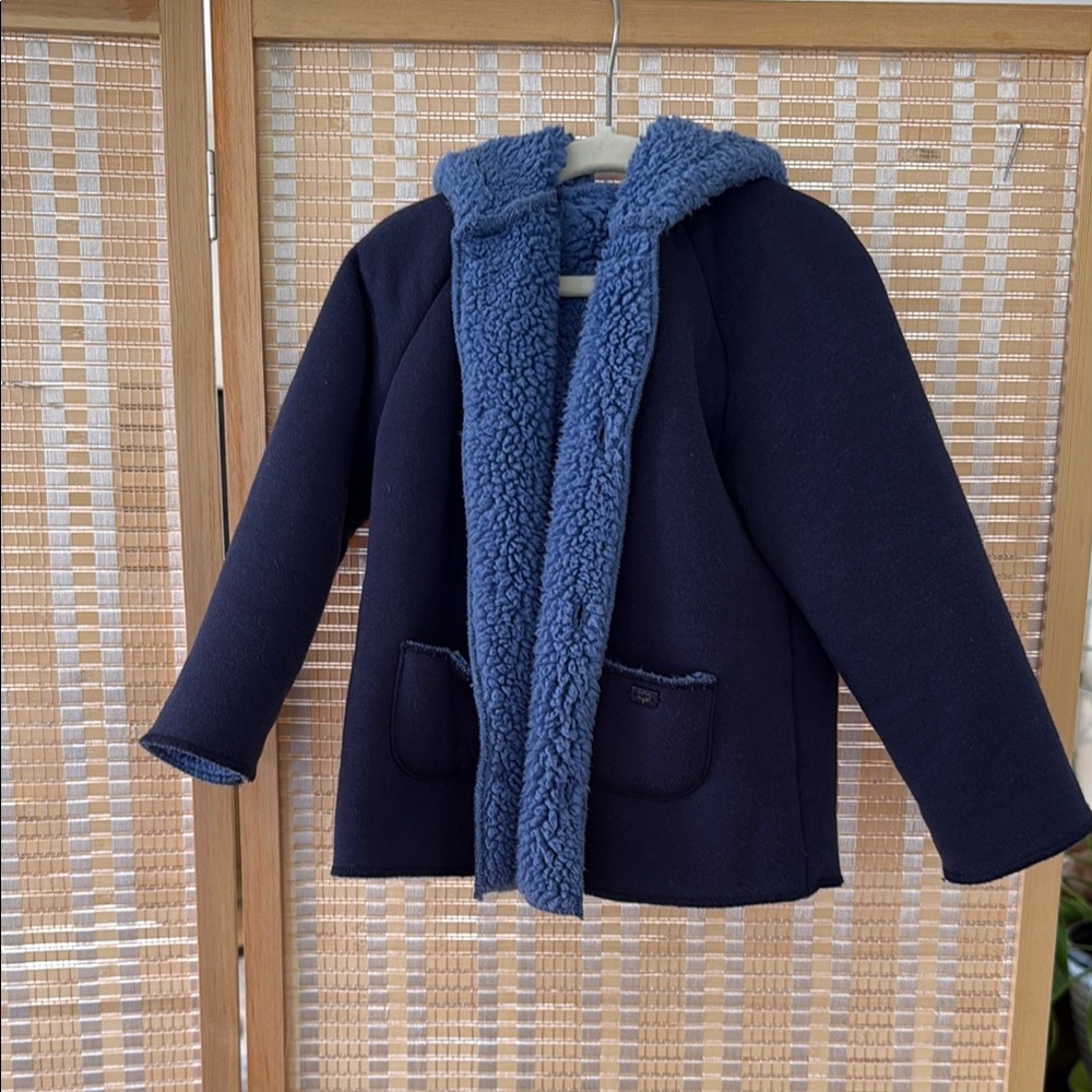 Mayoral Blue Pea Coat Elegant Outerwear